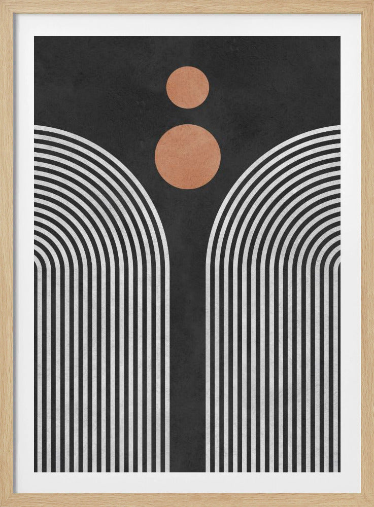 Kreise auf schwarzem Hintergrund 3 | Poster