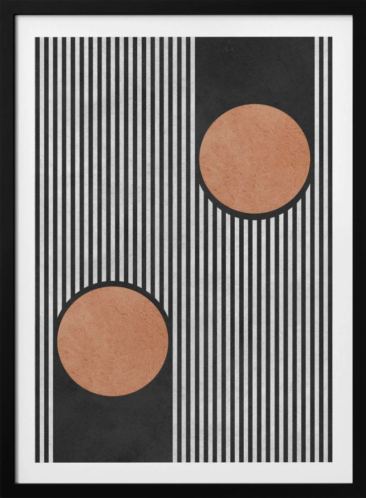 Kreise auf schwarzem Hintergrund 2 | Poster