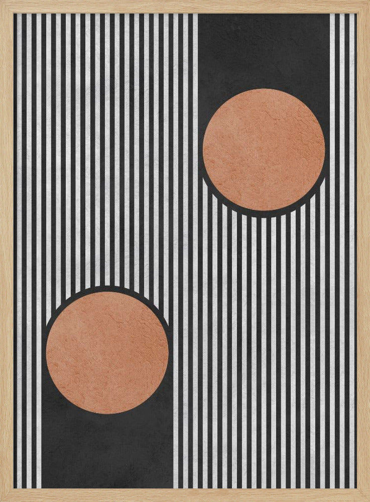 Kreise auf schwarzem Hintergrund 2 | Poster