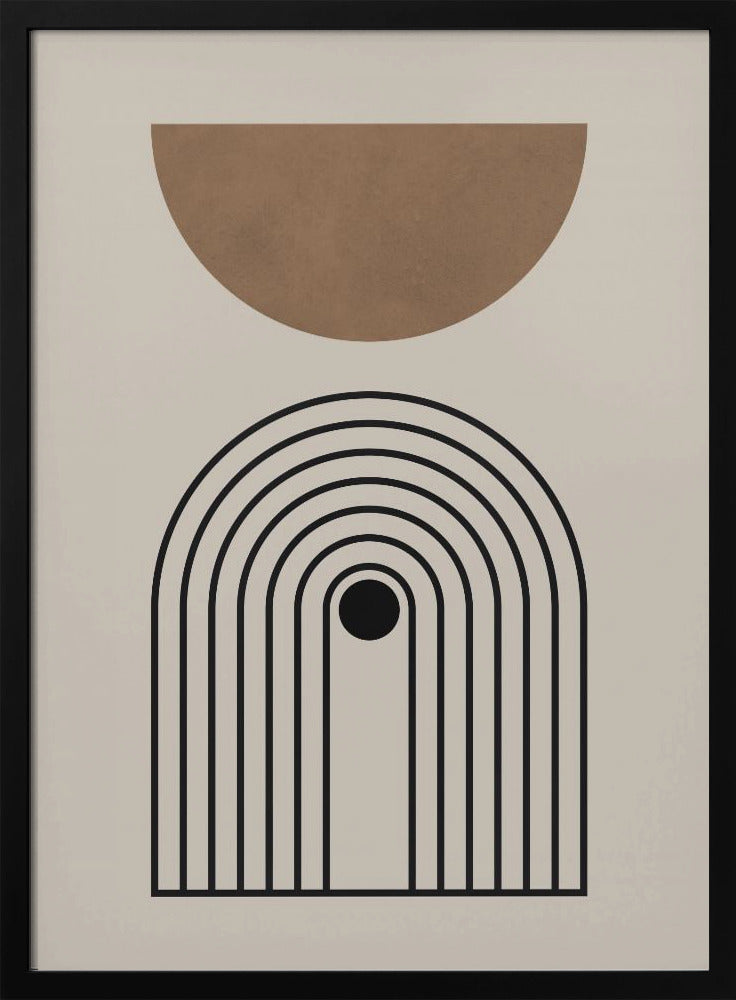 Komposition Linien und Kreise 5 | Poster