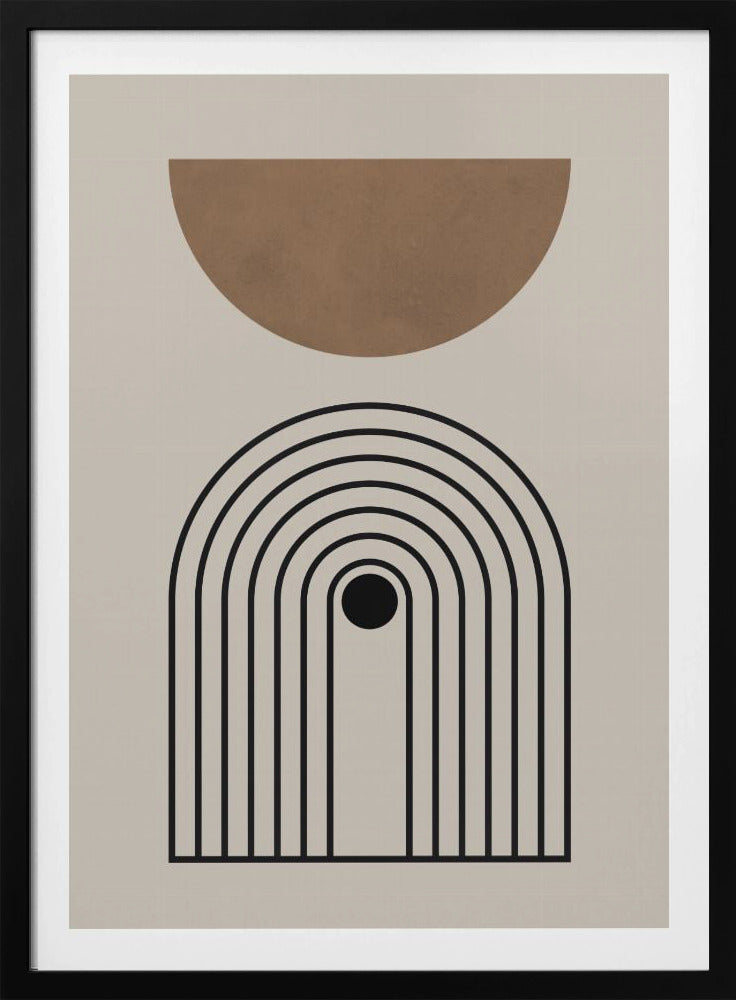 Komposition Linien und Kreise 5 | Poster