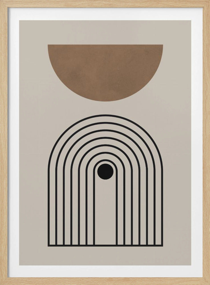 Komposition Linien und Kreise 5 | Poster