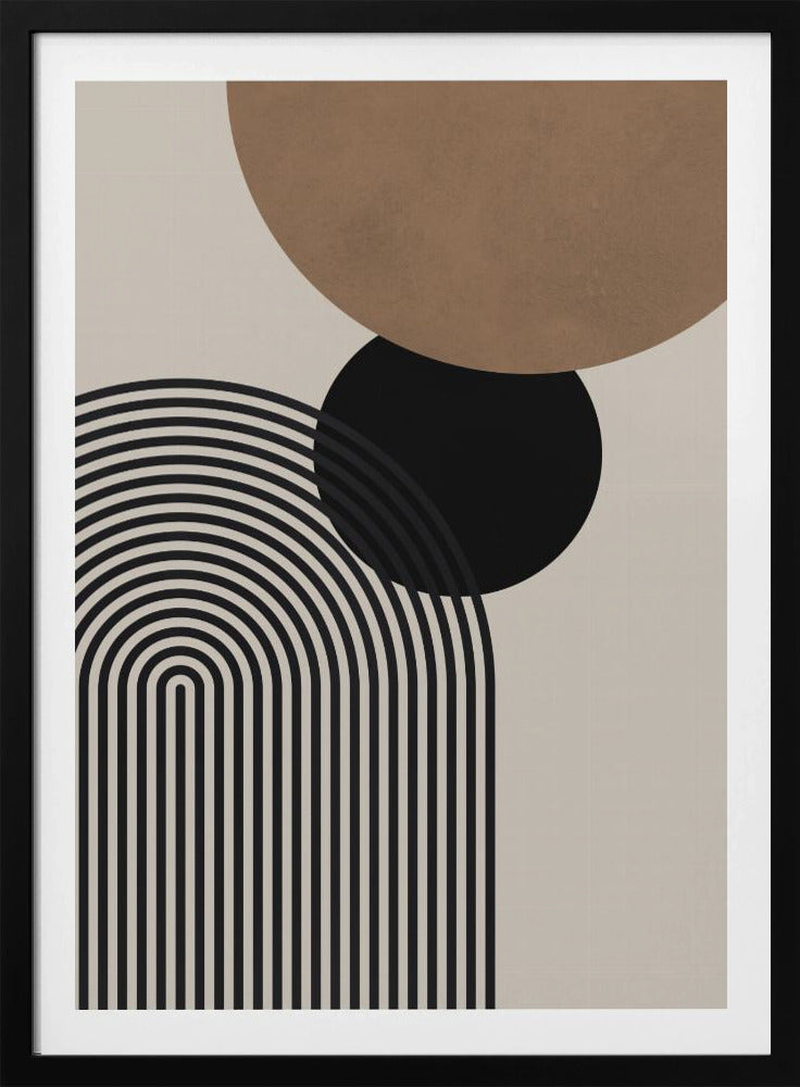 Komposition Linien und Kreise 4 | Poster