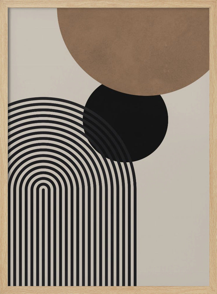 Komposition Linien und Kreise 4 | Poster