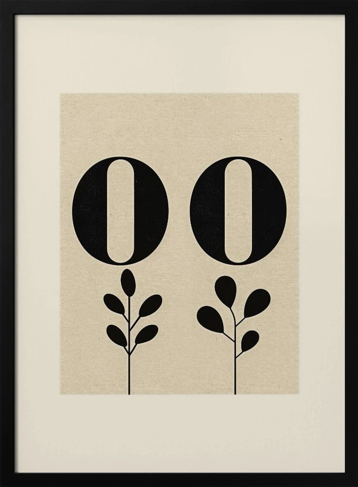Florale Typografie | Poster