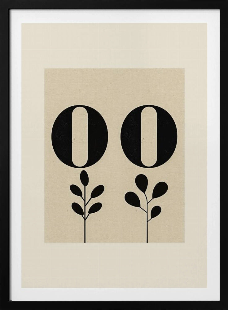 Florale Typografie | Poster