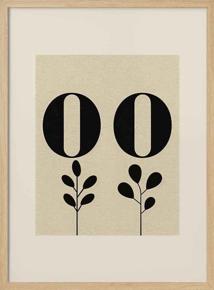Florale Typografie | Poster