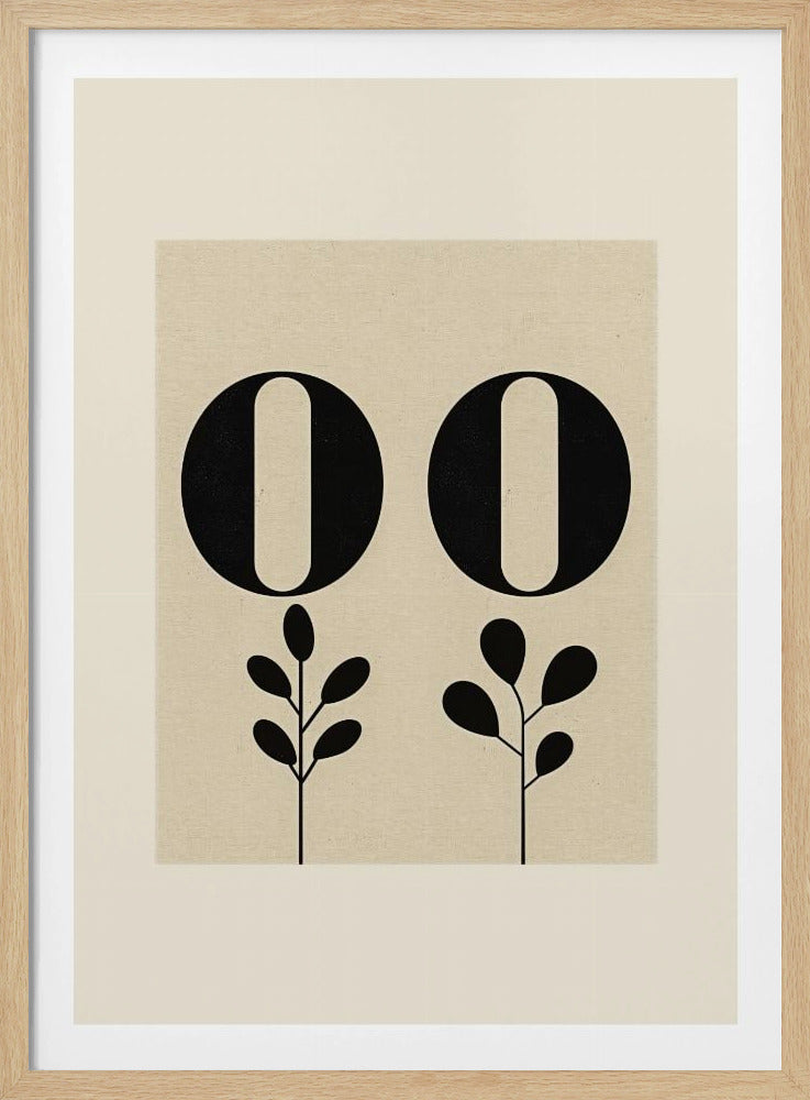 Florale Typografie | Poster