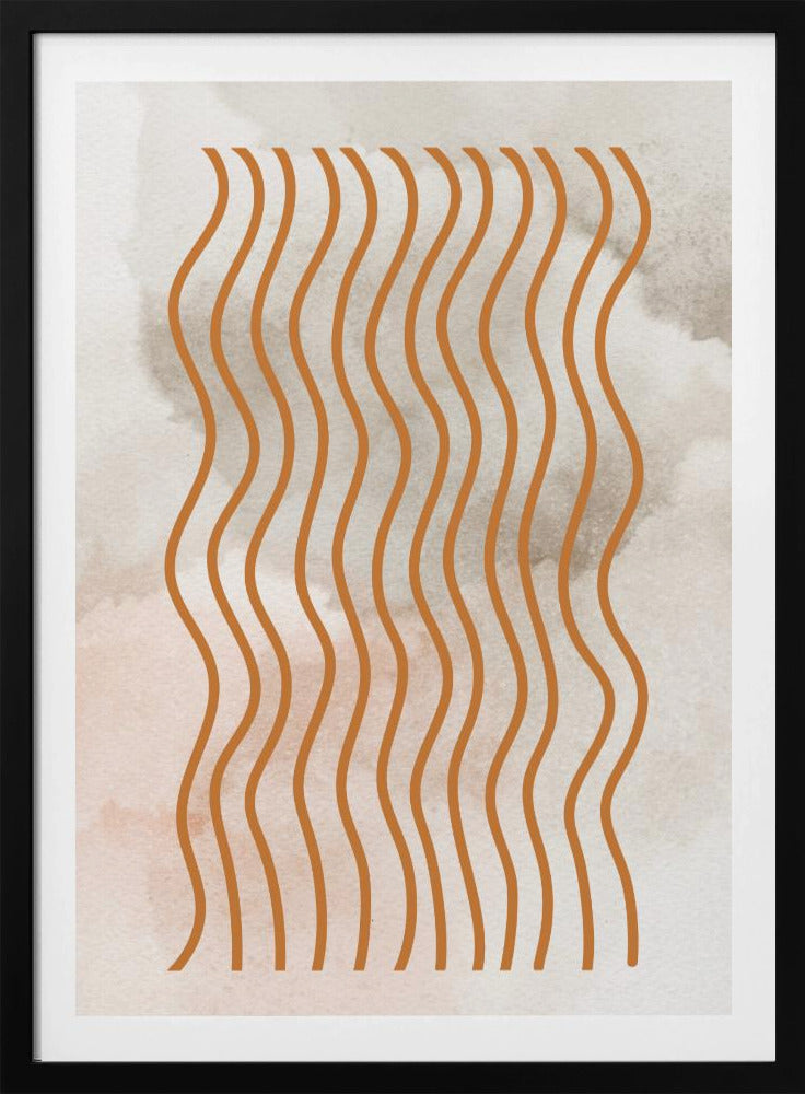 Curved Line Harmony | Poster