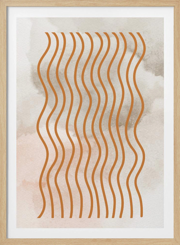Curved Line Harmony | Poster