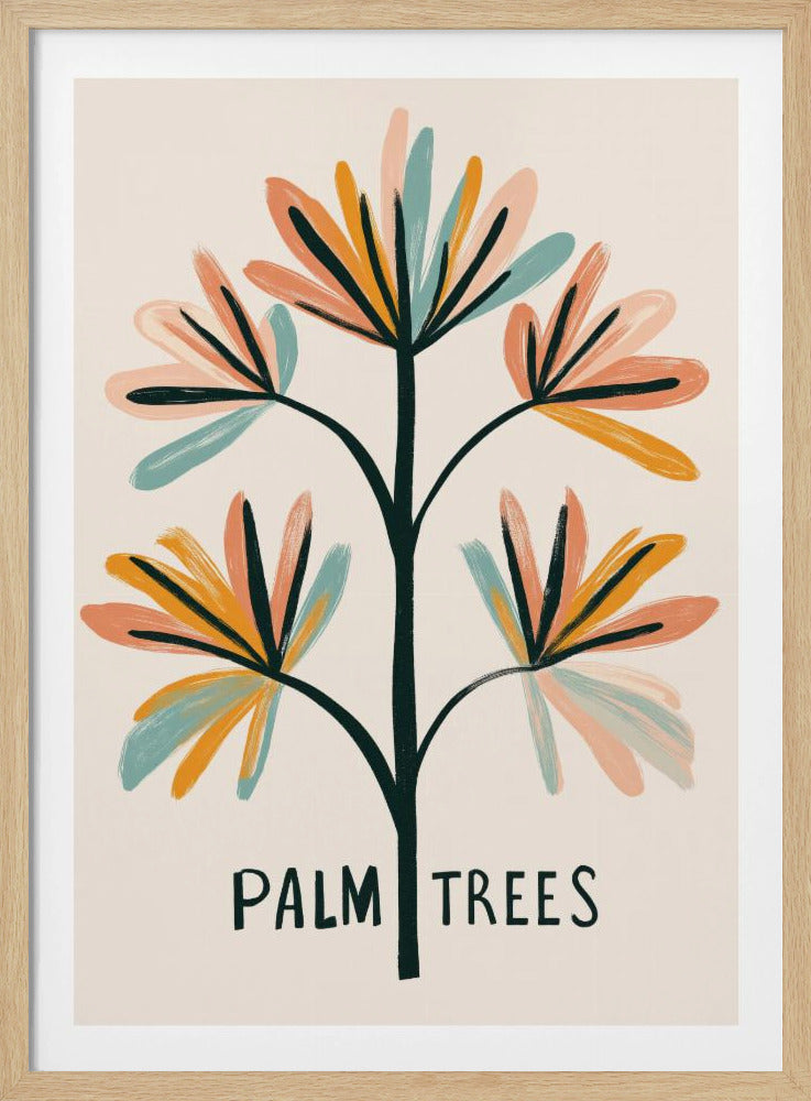 Tropische Pinselstriche | Poster