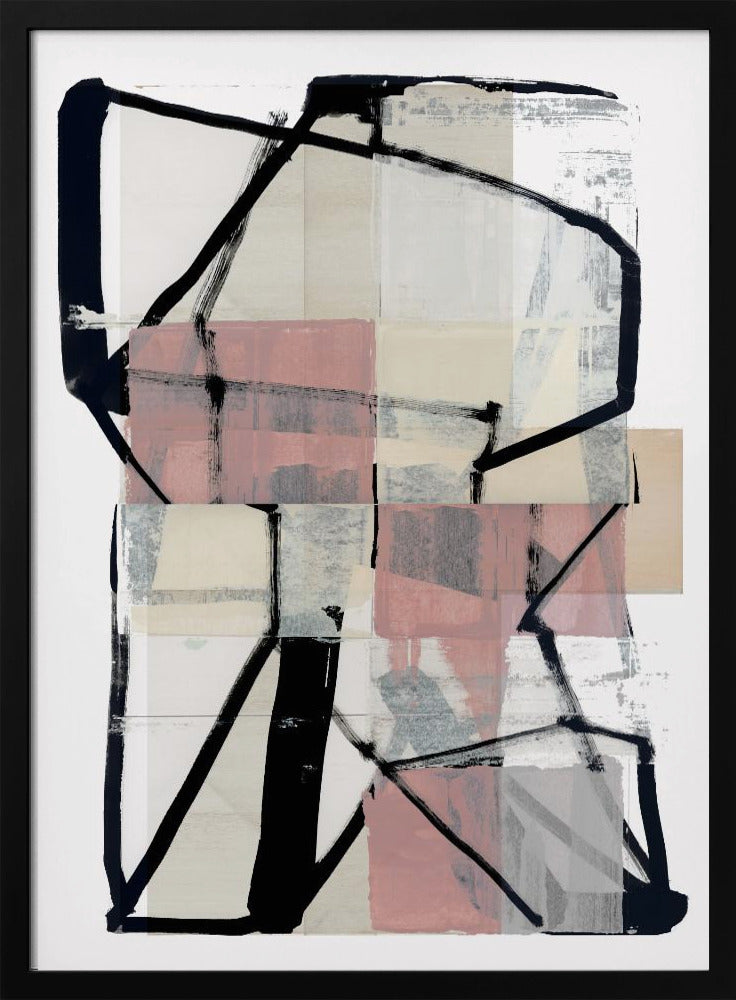 Line Art Patchwork Druck Nr. 2 | Poster
