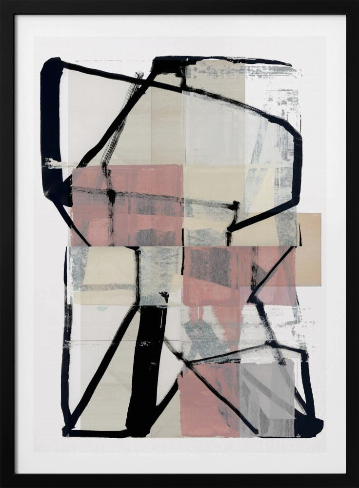 Line Art Patchwork Druck Nr. 2 | Poster
