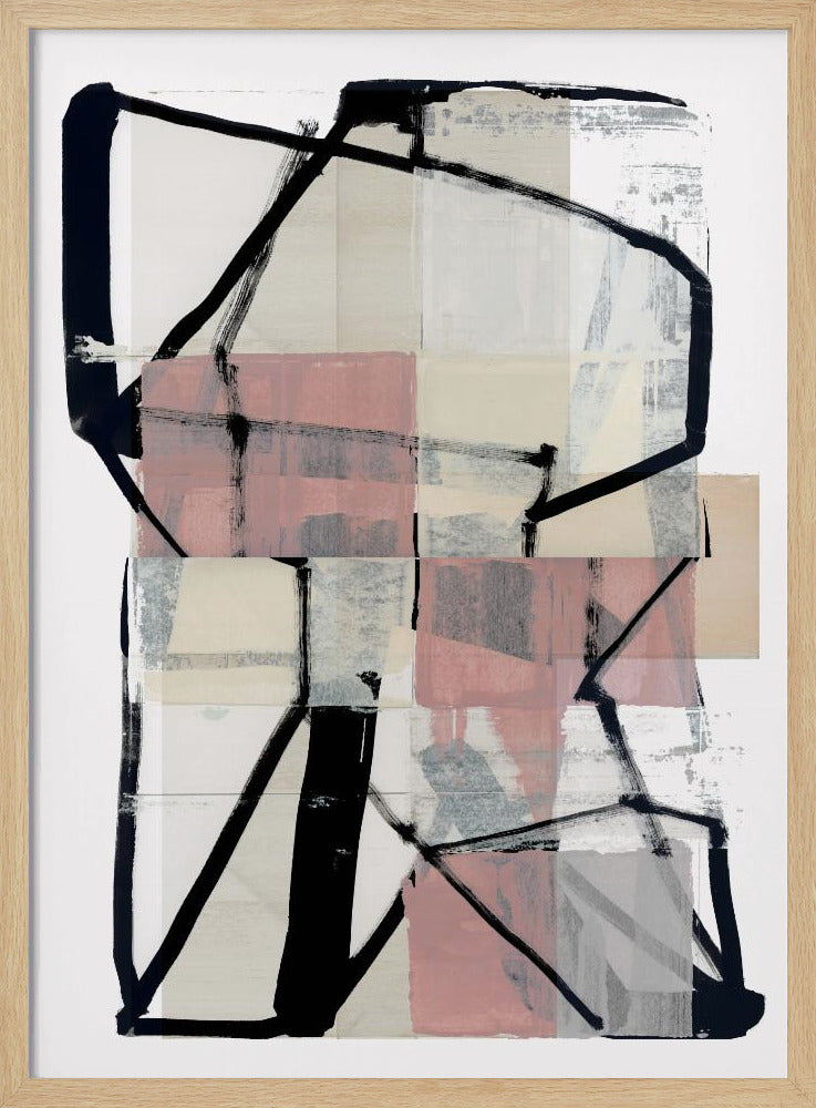 Line Art Patchwork Druck Nr. 2 | Poster