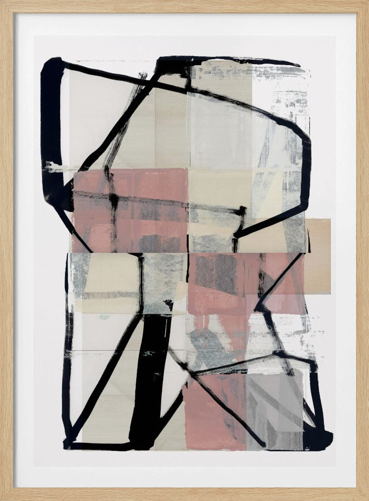 Line Art Patchwork Druck Nr. 2 | Poster