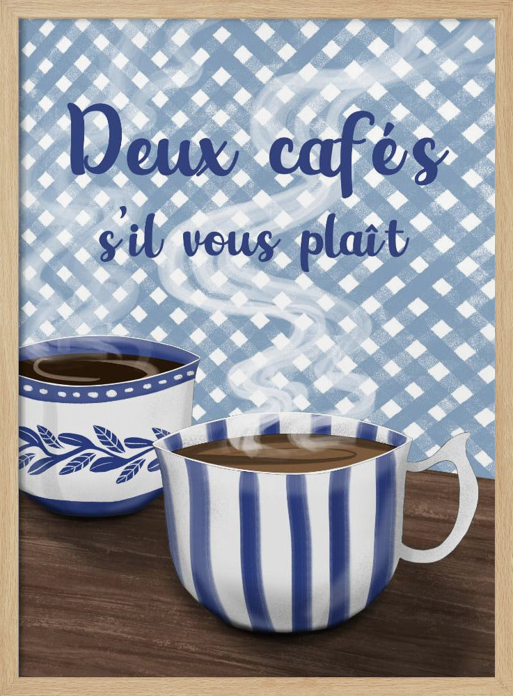 Zwei Kaffee bitte | Poster