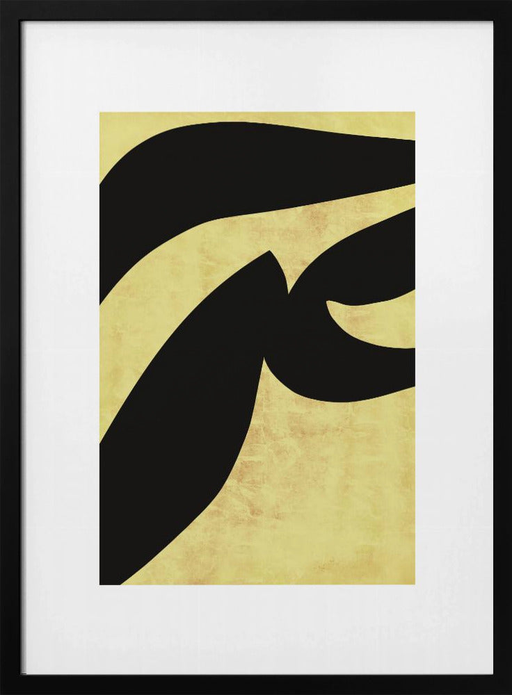 Abstract Black Shapes Print No 1 | Poster