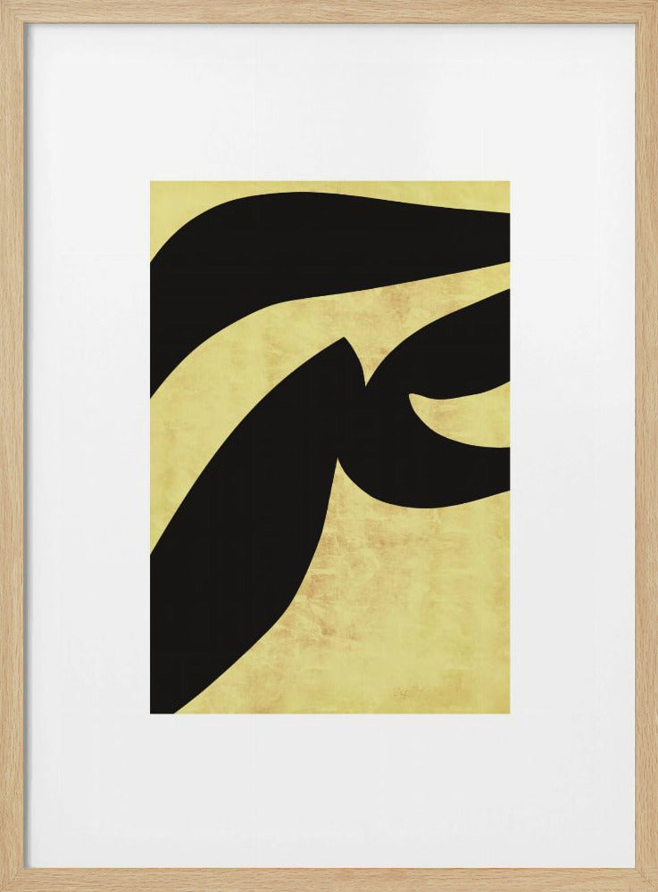 Abstract Black Shapes Print No 1 | Poster