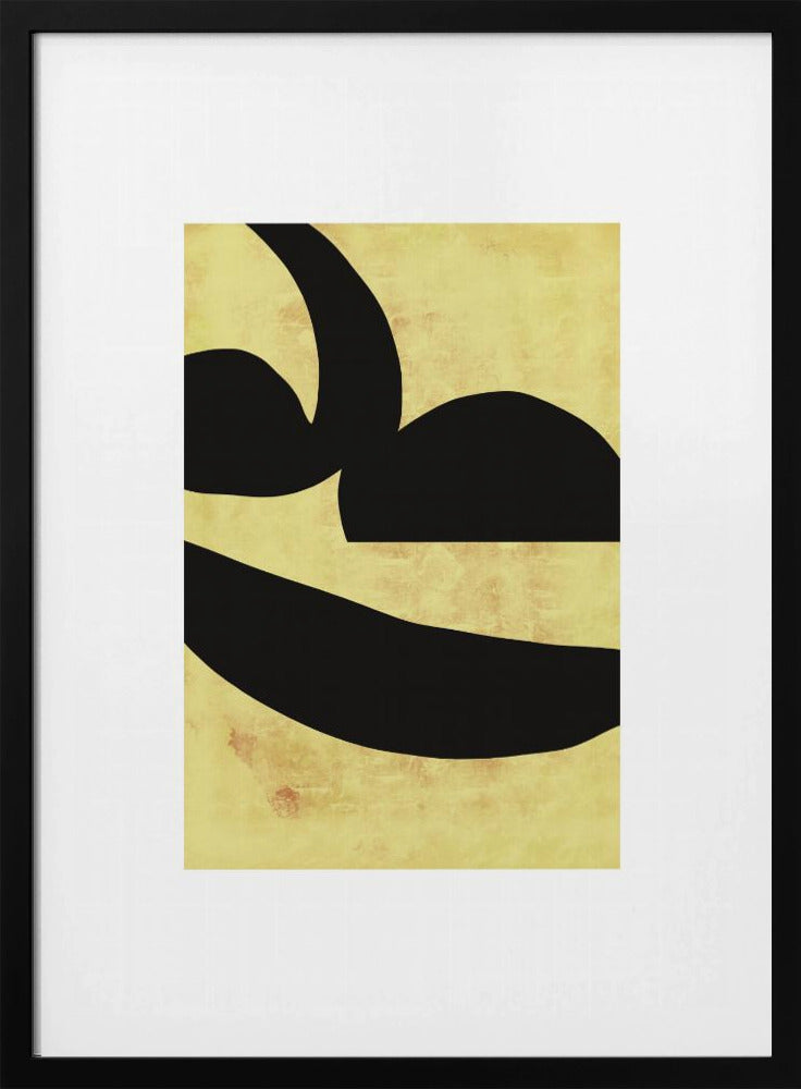 Abstract Black Shapes Print No 2 | Poster