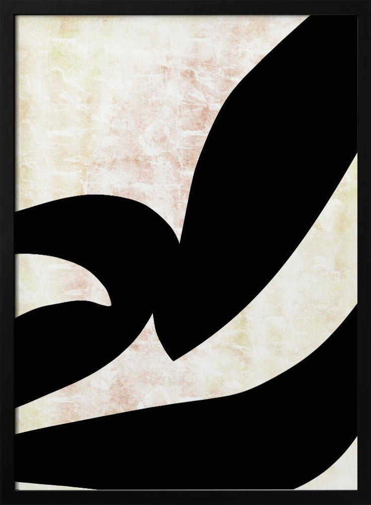 Abstract Black Shapes Print No 3 | Poster