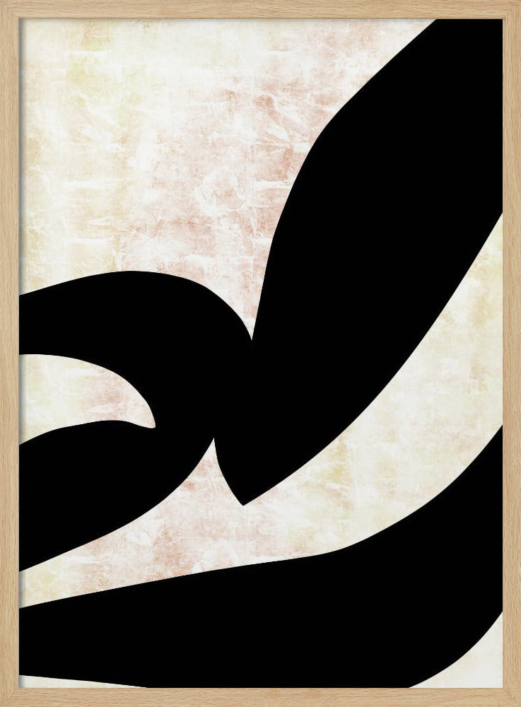 Abstract Black Shapes Print No 3 | Poster
