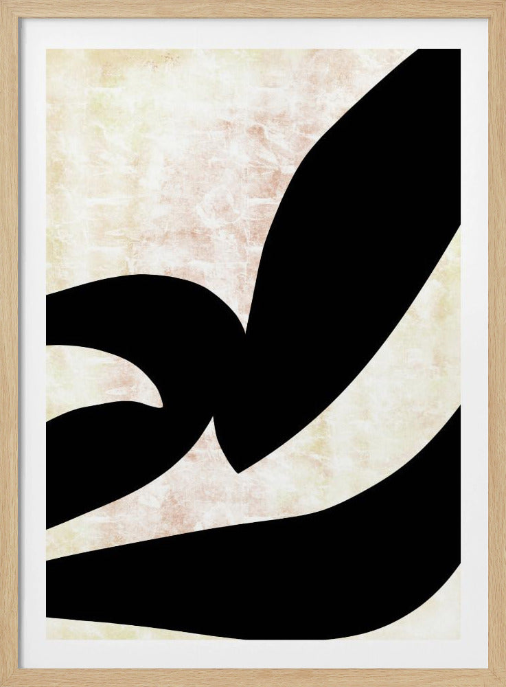 Abstract Black Shapes Print No 3 | Poster