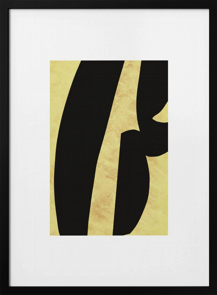 Abstract Black Shapes Print No 5 | Poster
