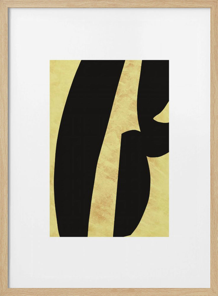 Abstract Black Shapes Print No 5 | Poster