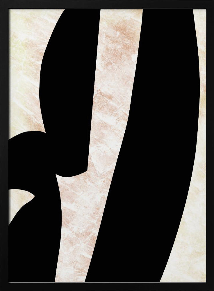 Abstract Black Shapes Print No 6 | Poster