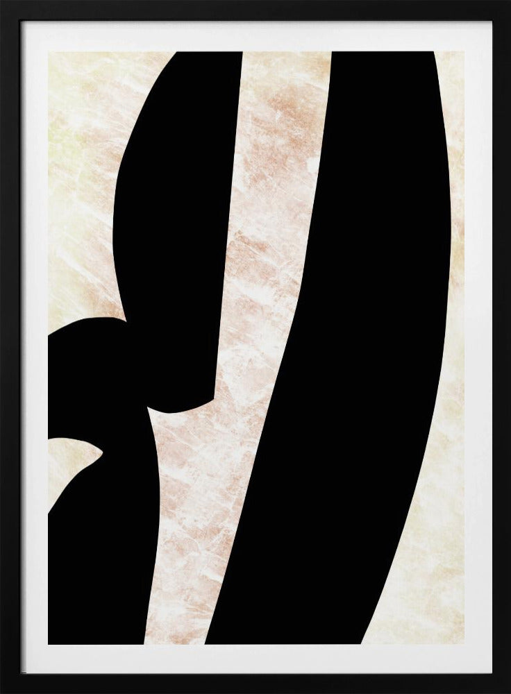 Abstract Black Shapes Print No 6 | Poster