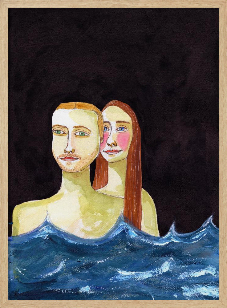 Das schwimmende Paar | Poster