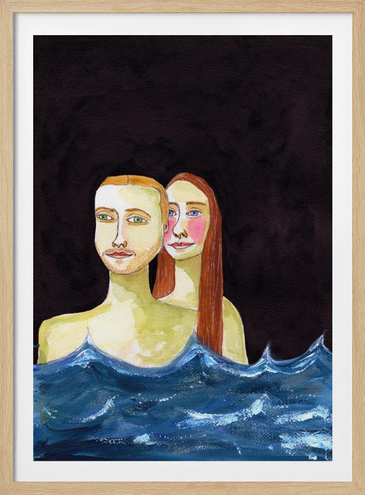 Das schwimmende Paar | Poster