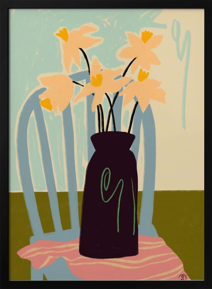 Minimalist Still Life With Flowers | Poster