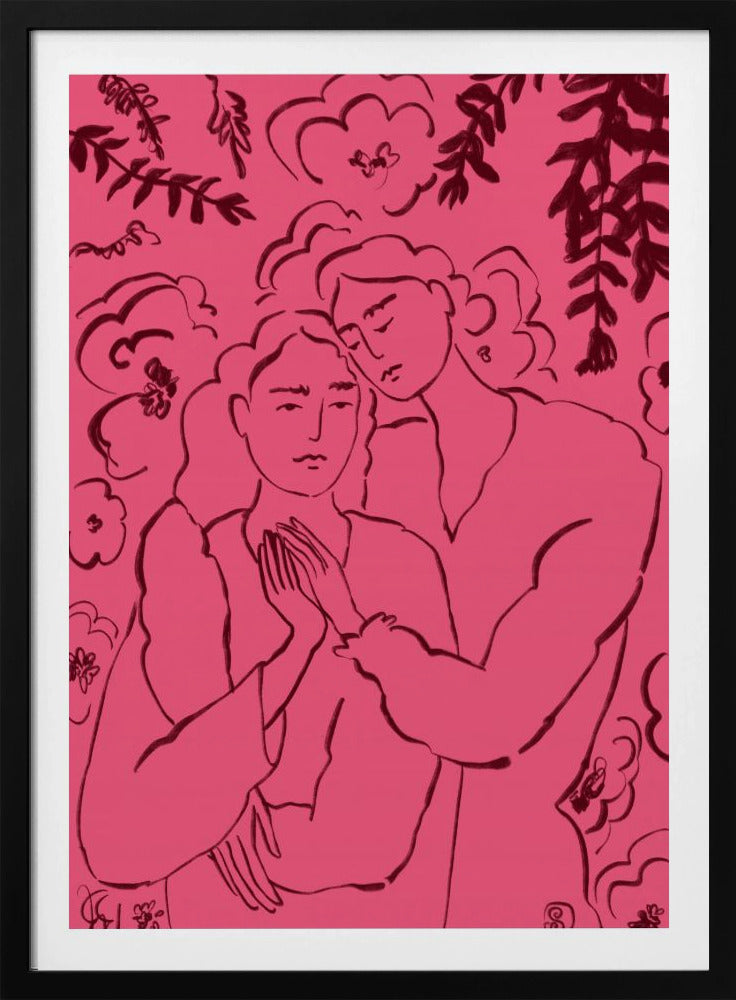 Händchenhalten Rosa | Poster
