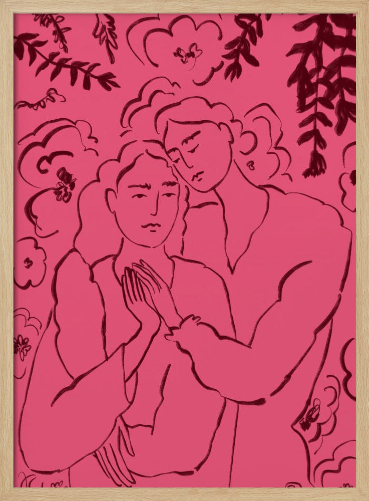 Händchenhalten Rosa | Poster