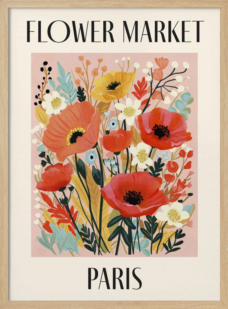Blumenmarkt Paris Frankreich | Poster