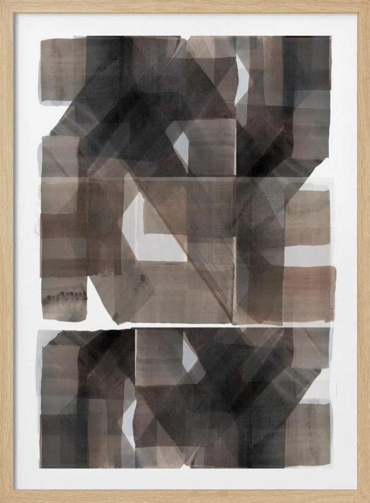 Abstrakt Dunkel Gehämmert 1 | Poster