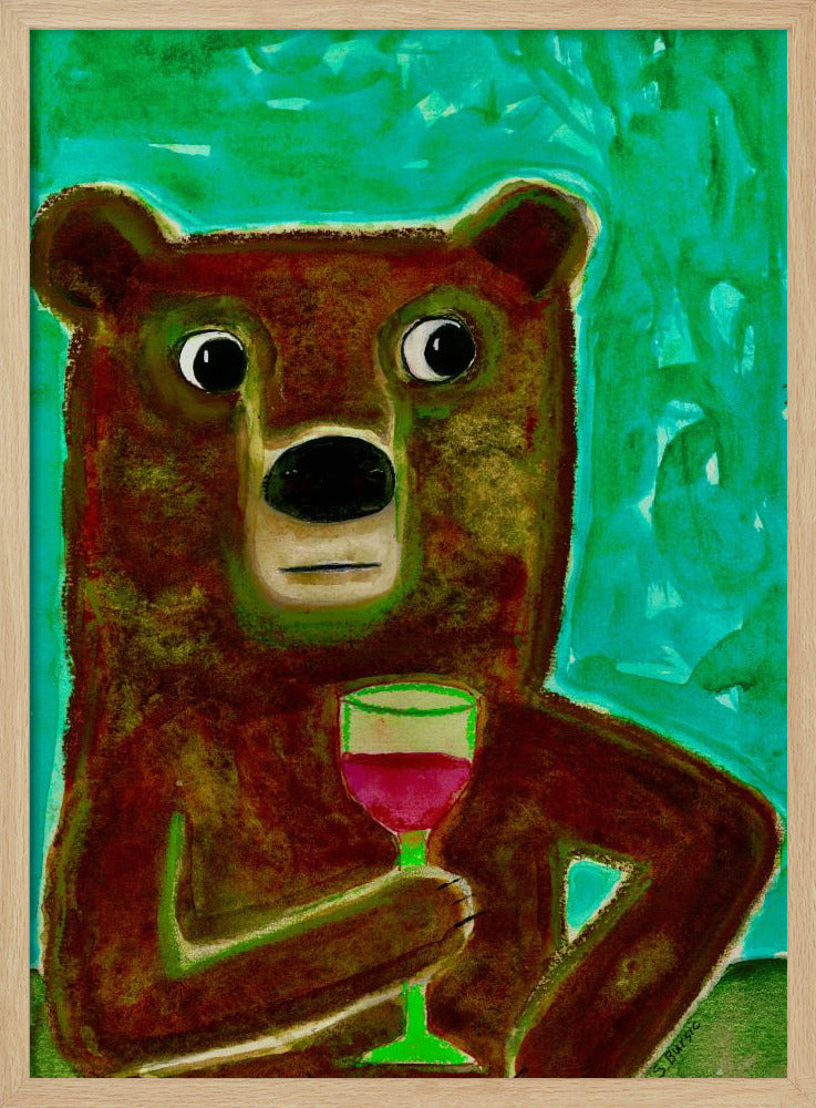 Herr Bär an der Bar | Poster