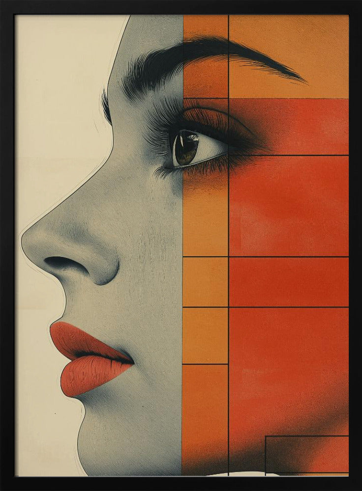 Vintage-Poster mit Frauengesicht (4) | Poster