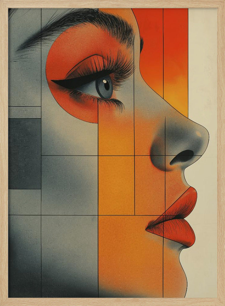 Vintage-Poster mit Frauengesicht (6) | Poster