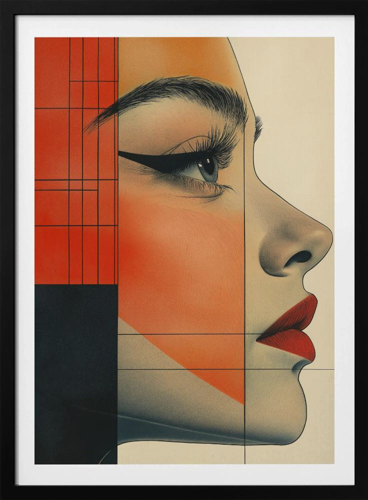 Vintage-Poster mit Frauengesicht (8) | Poster