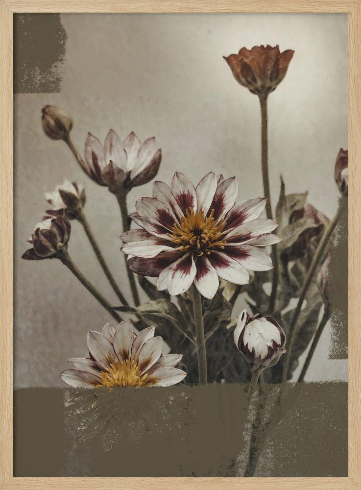 5 Vintage-Blumen | Poster