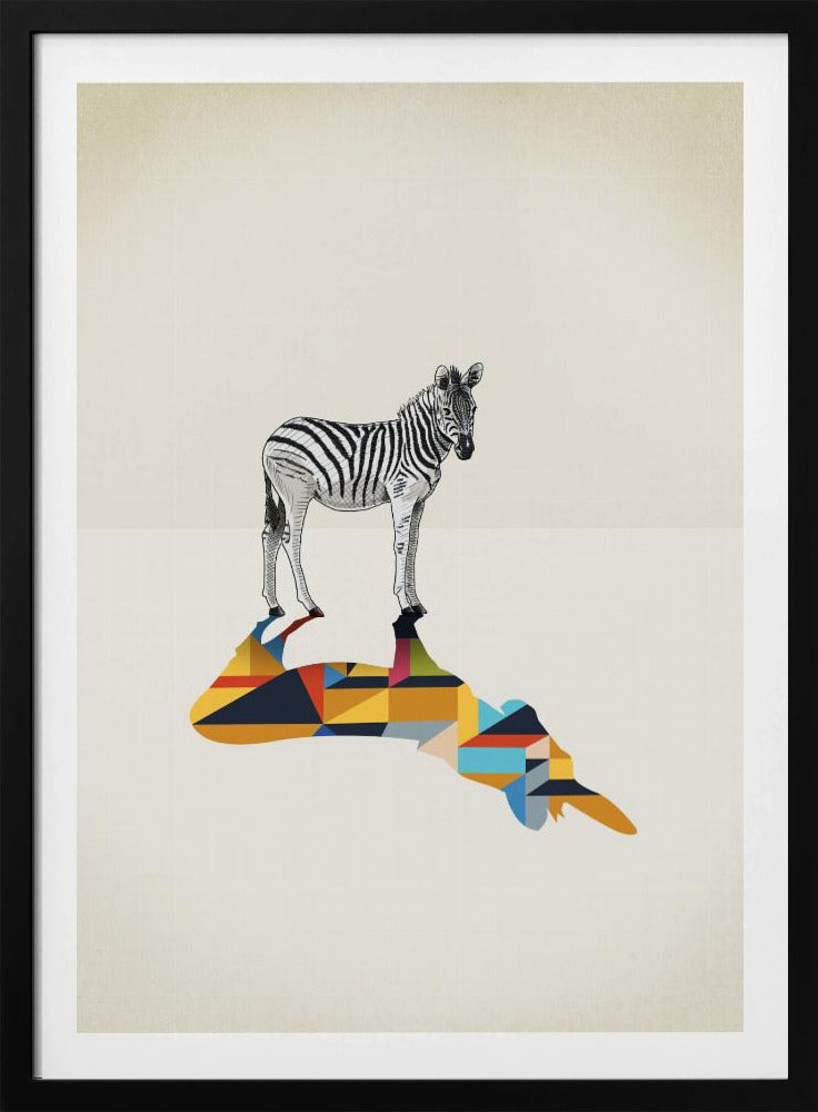 Walking Shadow, Zebra | Poster