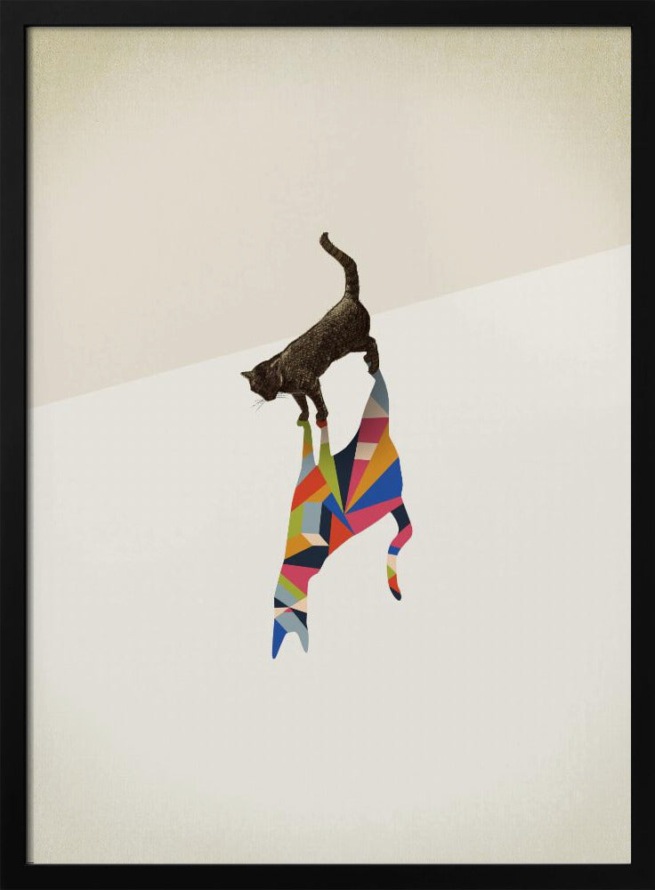 Walking Shadow, Cat | Poster