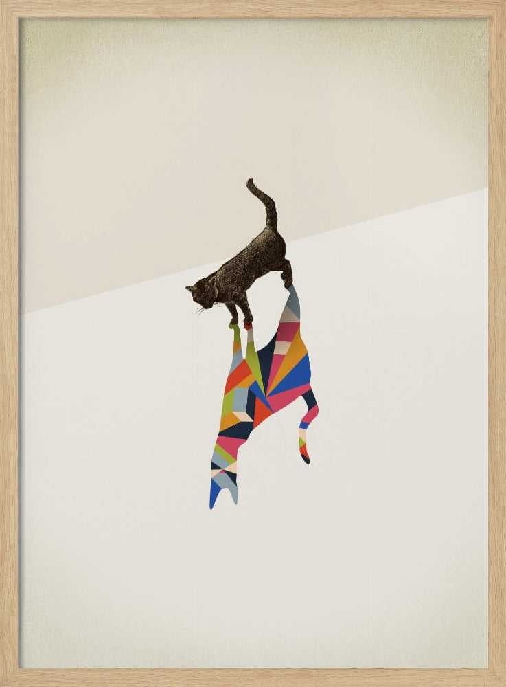 Walking Shadow, Cat | Poster