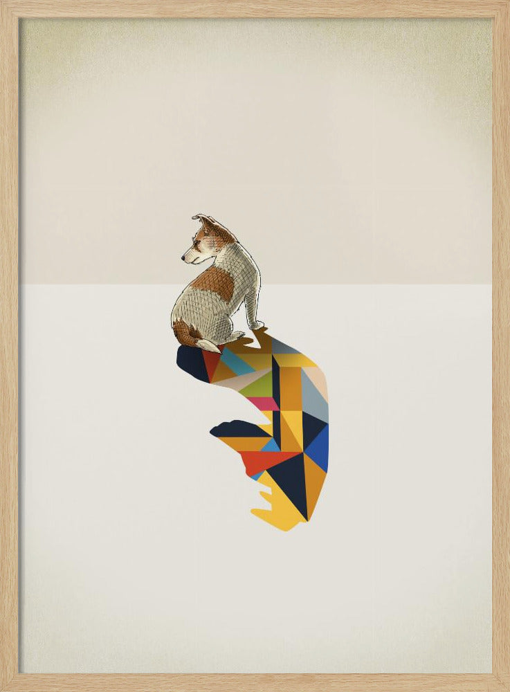 Walking Shadow, Dog | Poster