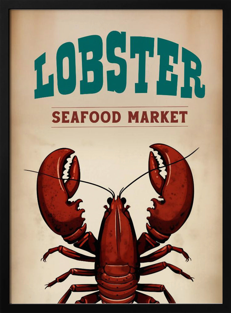 Hummer-Meeresfrüchtemarkt | Poster