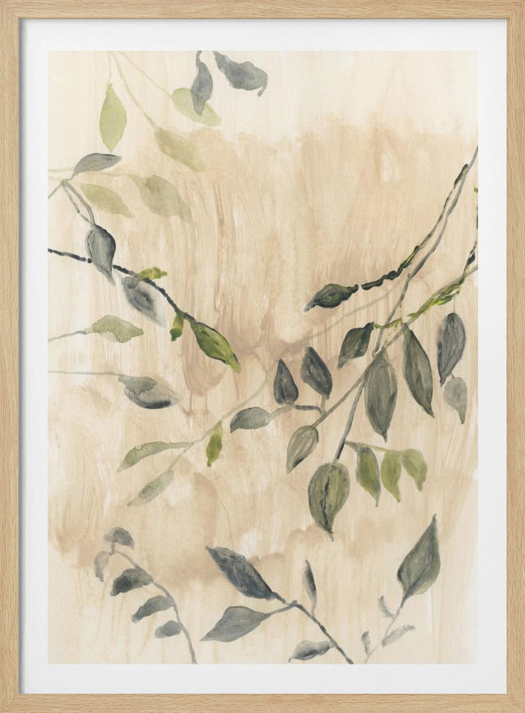Farbgewaschene Blätter Nr. 1 | Poster