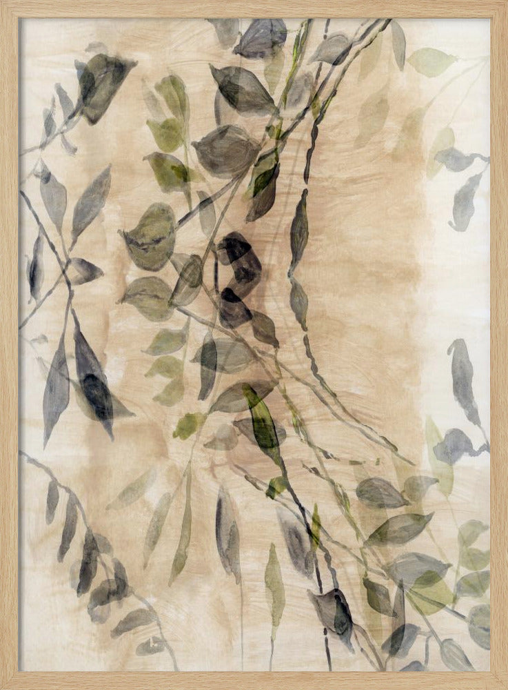 Farbgewaschene Blätter Nr. 3 | Poster