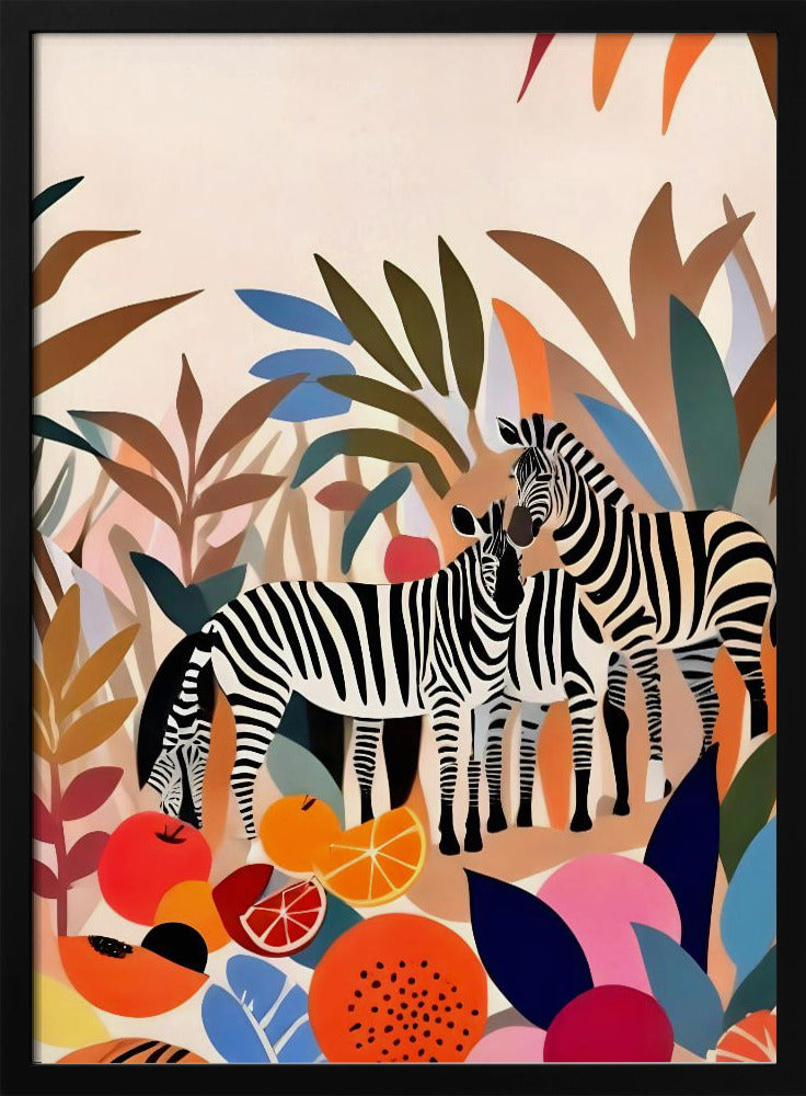 Drei Zebras | Poster